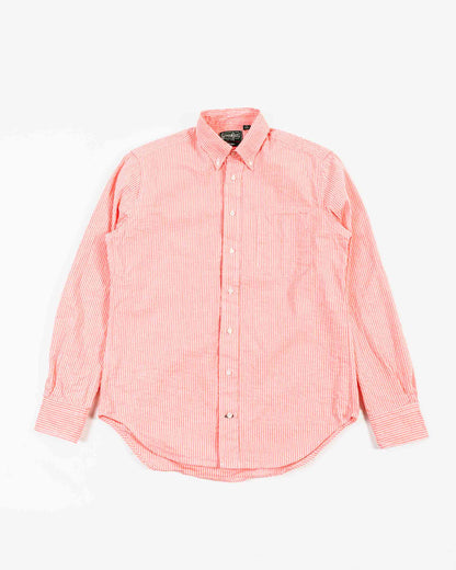 lost & found Gitman Vintage Bros. Gitman Vintage Bros. Red Tonal Stripe Seersucker Shirt