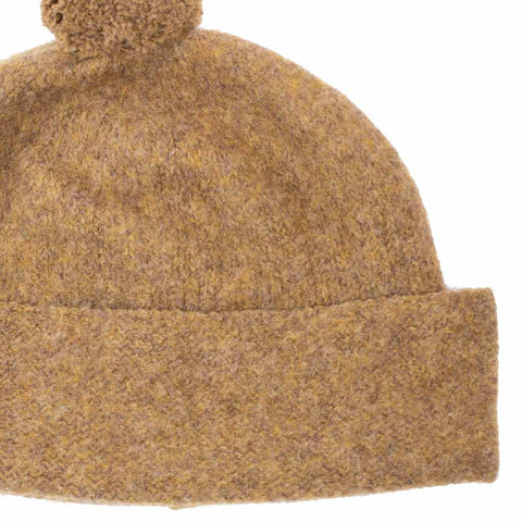 MHL Felted Hat Shetland Wool Mustard