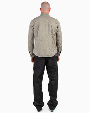 Save Khaki United Quilted Shirt Jacket Khaki Model Rear