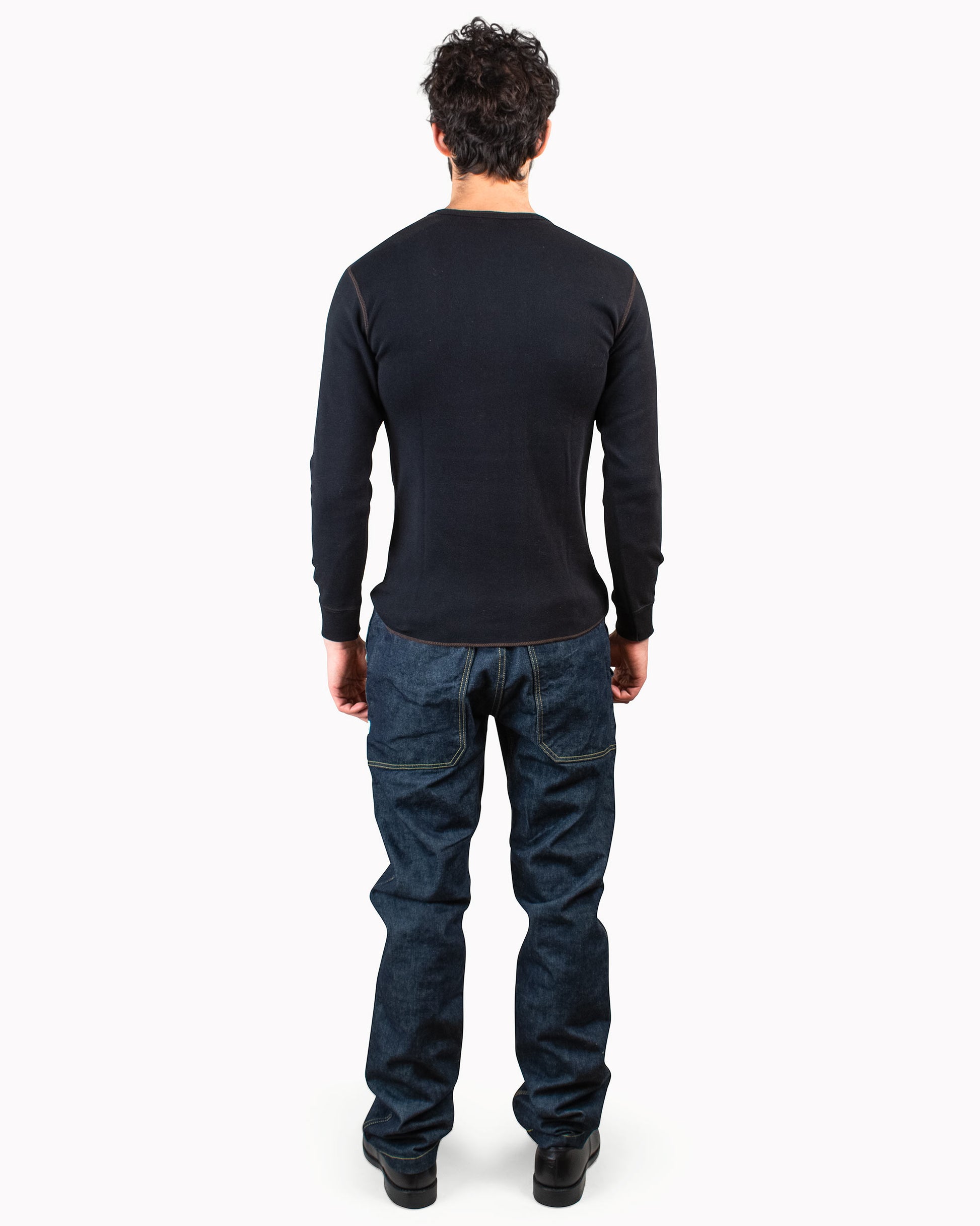 lost & found The Real McCoy's The Real McCoy's MC16117 Union Shirt Long Sleeve Black