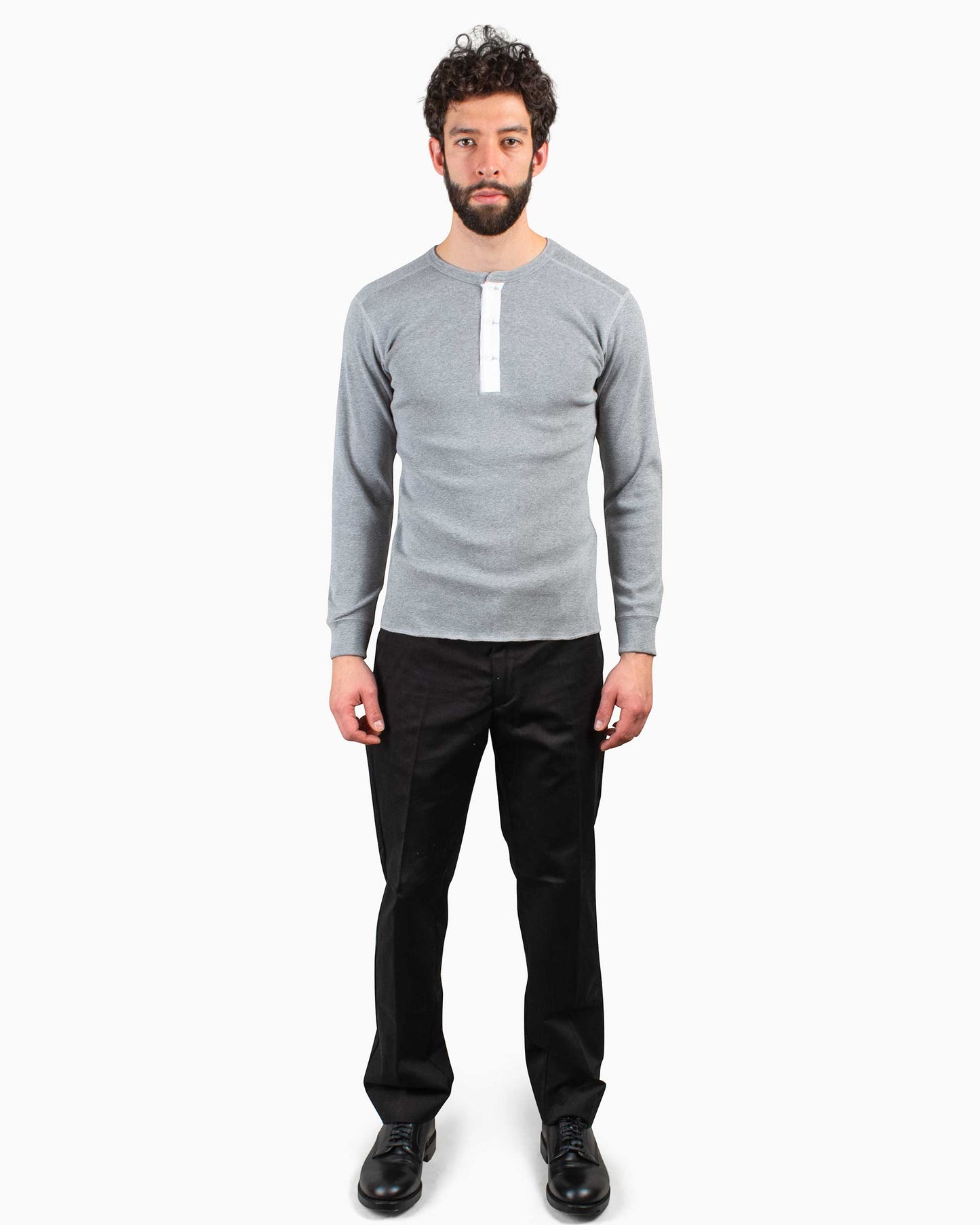 lost & found The Real McCoy's The Real McCoy's MC16117 Union Shirt Long Sleeve Grey