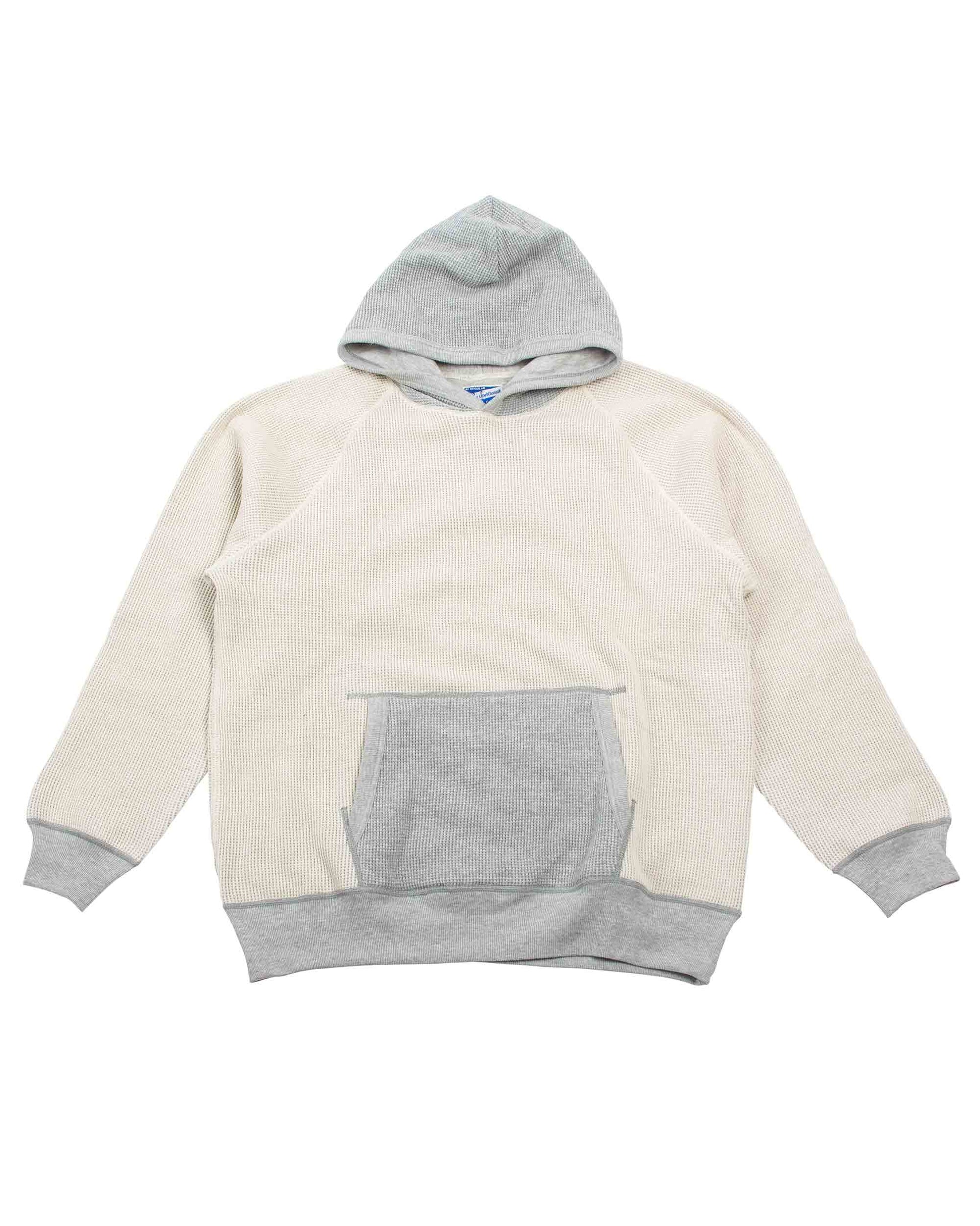 lost & found The Real McCoy's The Real McCoy's MC22005 Thermal Sweatshirt (Two-Tone) Grey