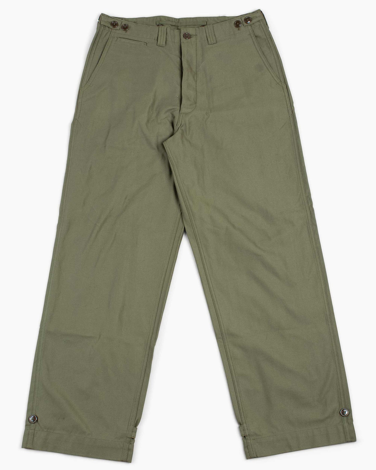 lost & found The Real McCoy's The Real McCoy's MP20103 Trousers, Field, Cotton O.D. Olive