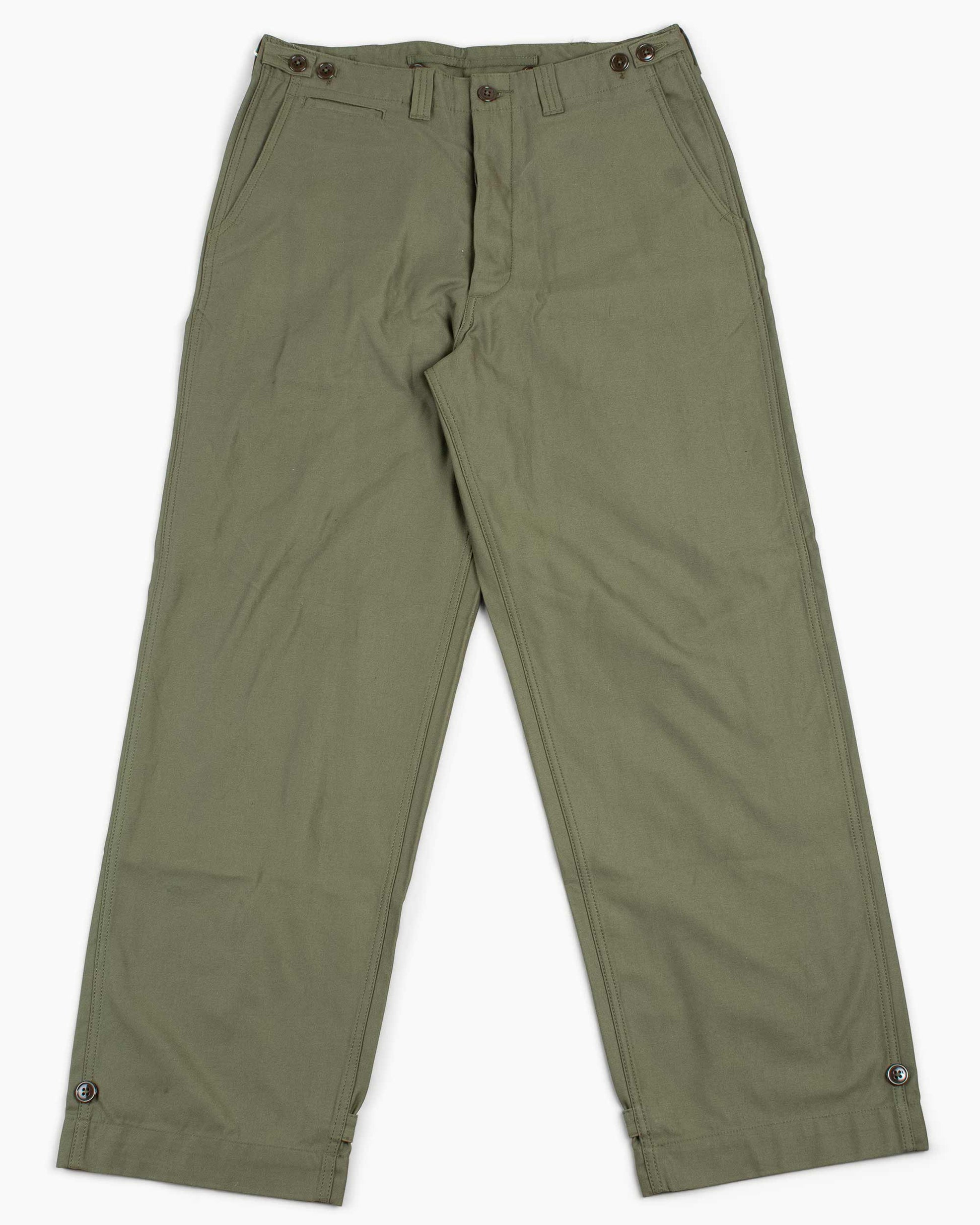 lost & found The Real McCoy's The Real McCoy's MP20103 Trousers, Field, Cotton O.D. Olive