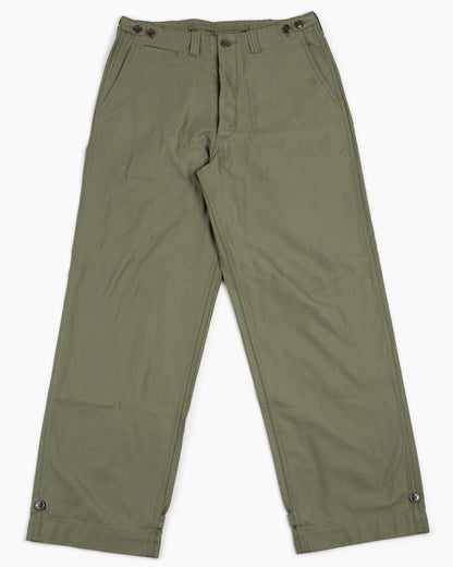 lost & found The Real McCoy's The Real McCoy's MP20103 Trousers, Field, Cotton O.D. Olive