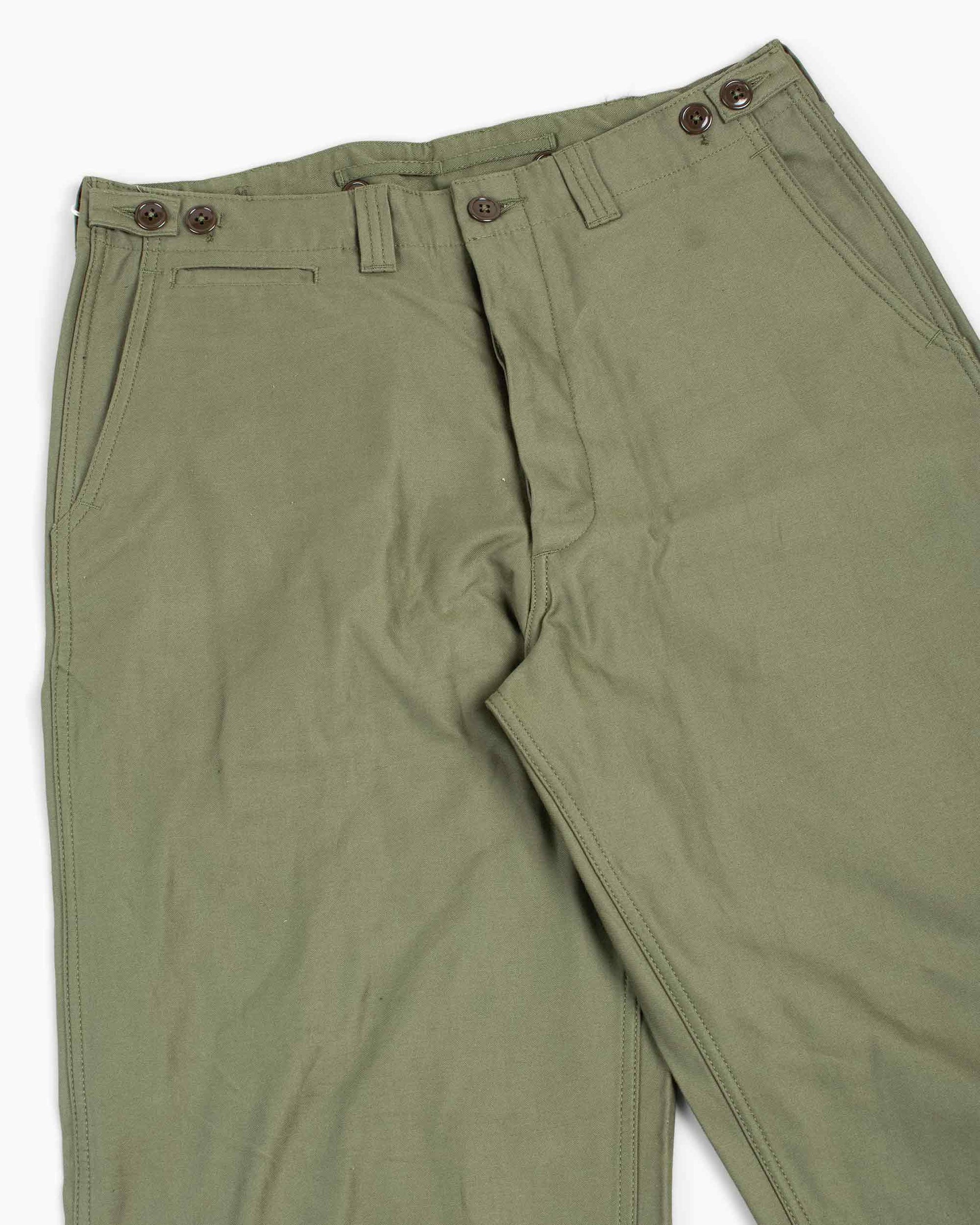 lost & found The Real McCoy's The Real McCoy's MP20103 Trousers, Field, Cotton O.D. Olive