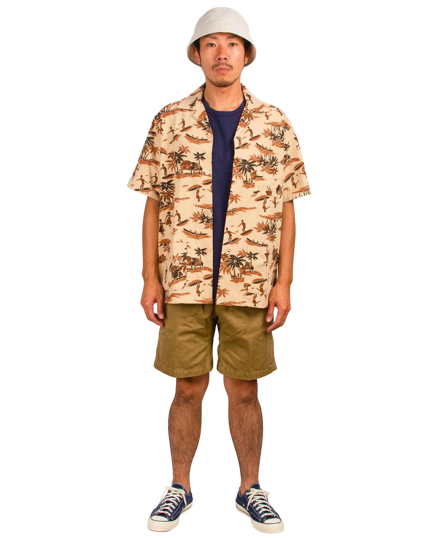 lost & found The Real McCoy's The Real McCoy's MP21017 Climbers' Shorts (Over-Dyed) Khaki