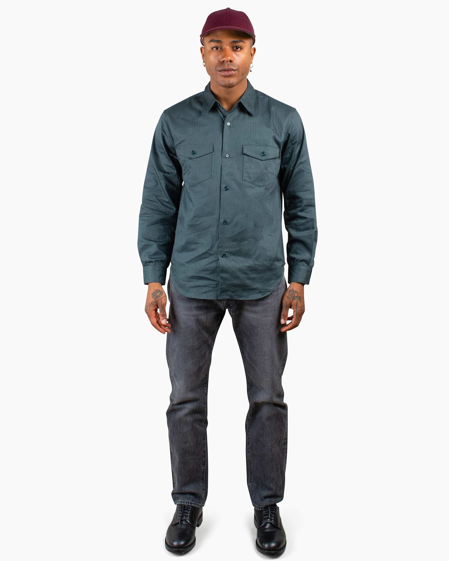 lost & found The Real McCoy's The Real McCoy's MS20010 8HU HBT Workshirt L/S Forest