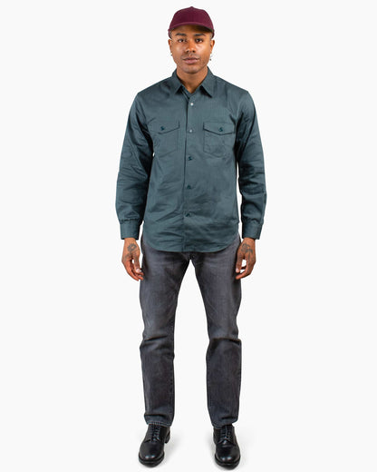 lost & found The Real McCoy's The Real McCoy's MS20010 8HU HBT Workshirt L/S Forest