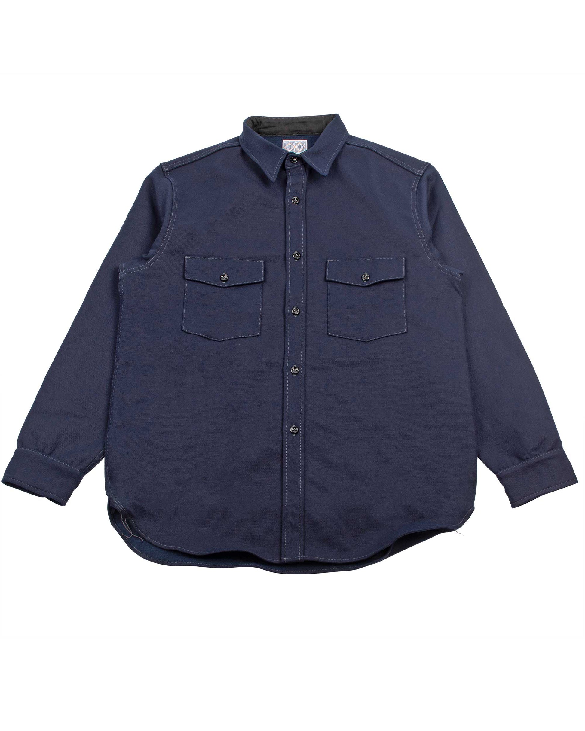 lost & found The Real McCoy's The Real McCoy's MS21104 8HU Heavy Moleskin Shirt Navy