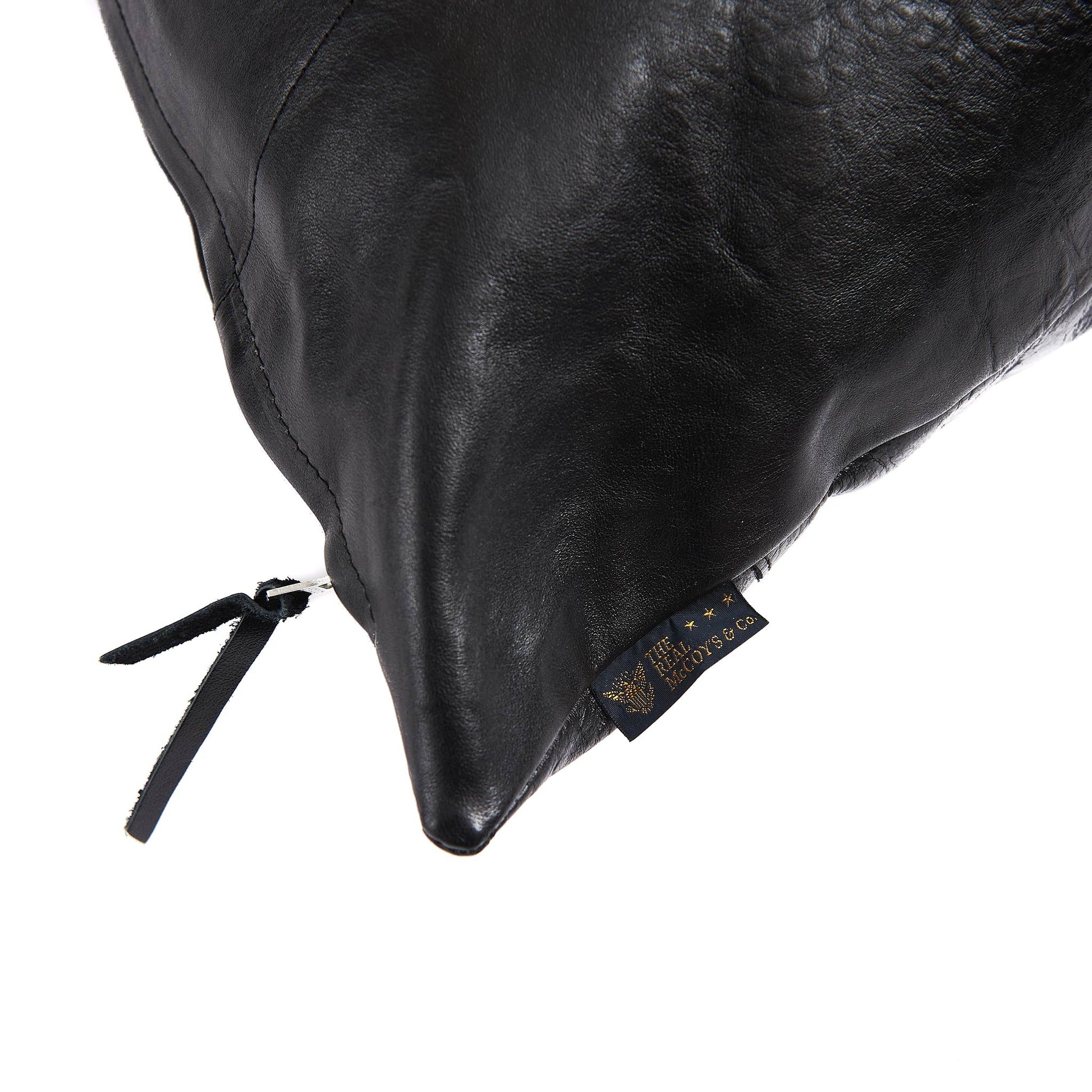 lost & found The Real McCoy's The Real McCoy's MW18101 Horsehide Cushion (Large) Black