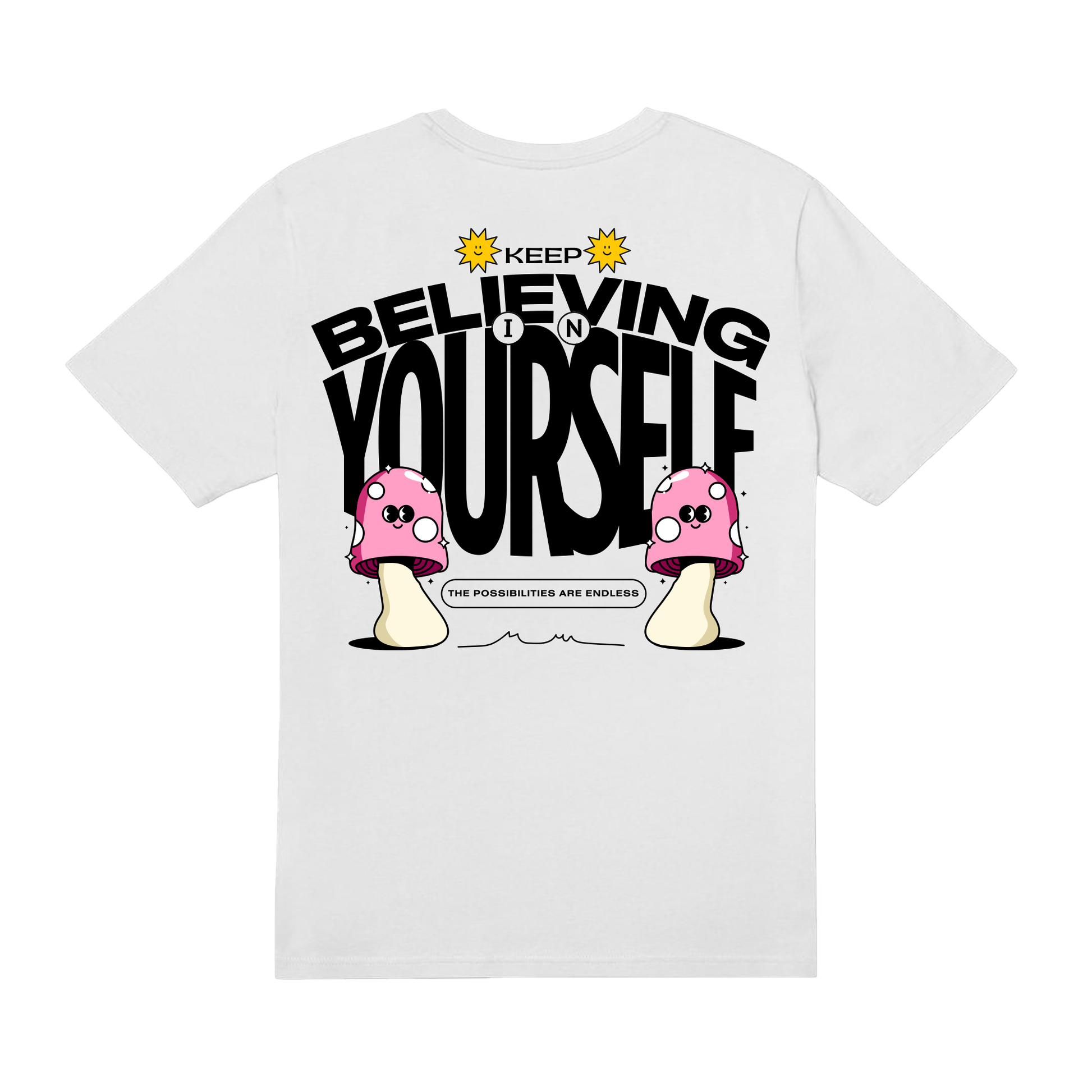 Lost & Found Artist Series 005: Adam Bosley Believe In Yourself Tee - Back