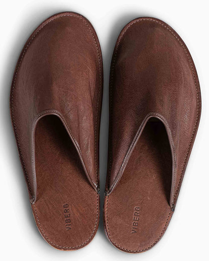 Viberg Slide Marrone Washed Kangaroo Top