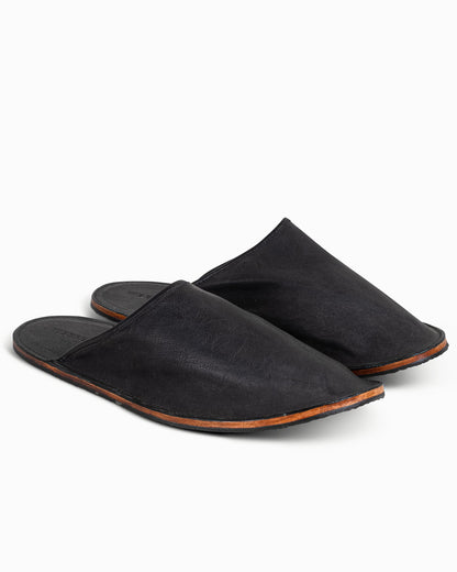 Viberg Slide Nero Washed Kangaroo Side