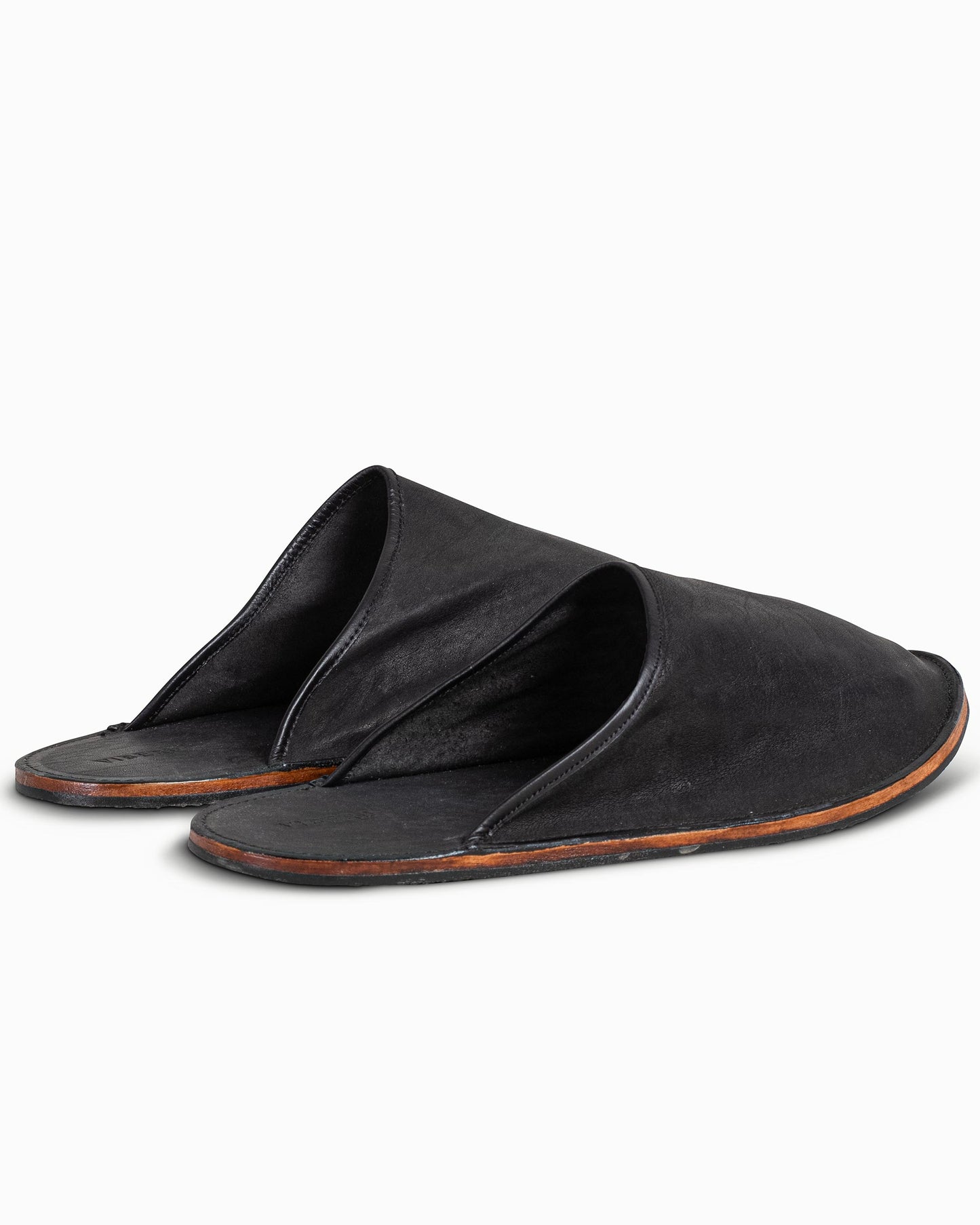 Viberg Slide Nero Washed Kangaroo Back