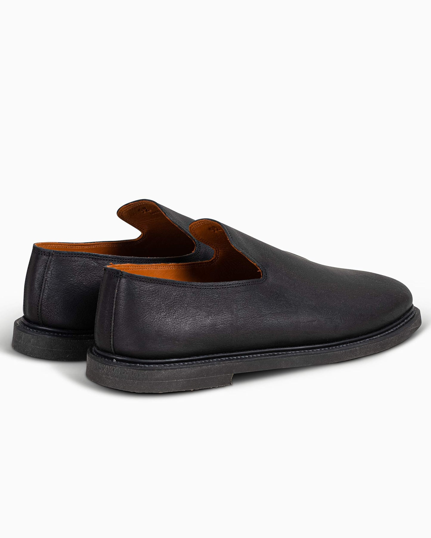 lost & found Viberg Viberg Slipper Nero Washed Kangaroo