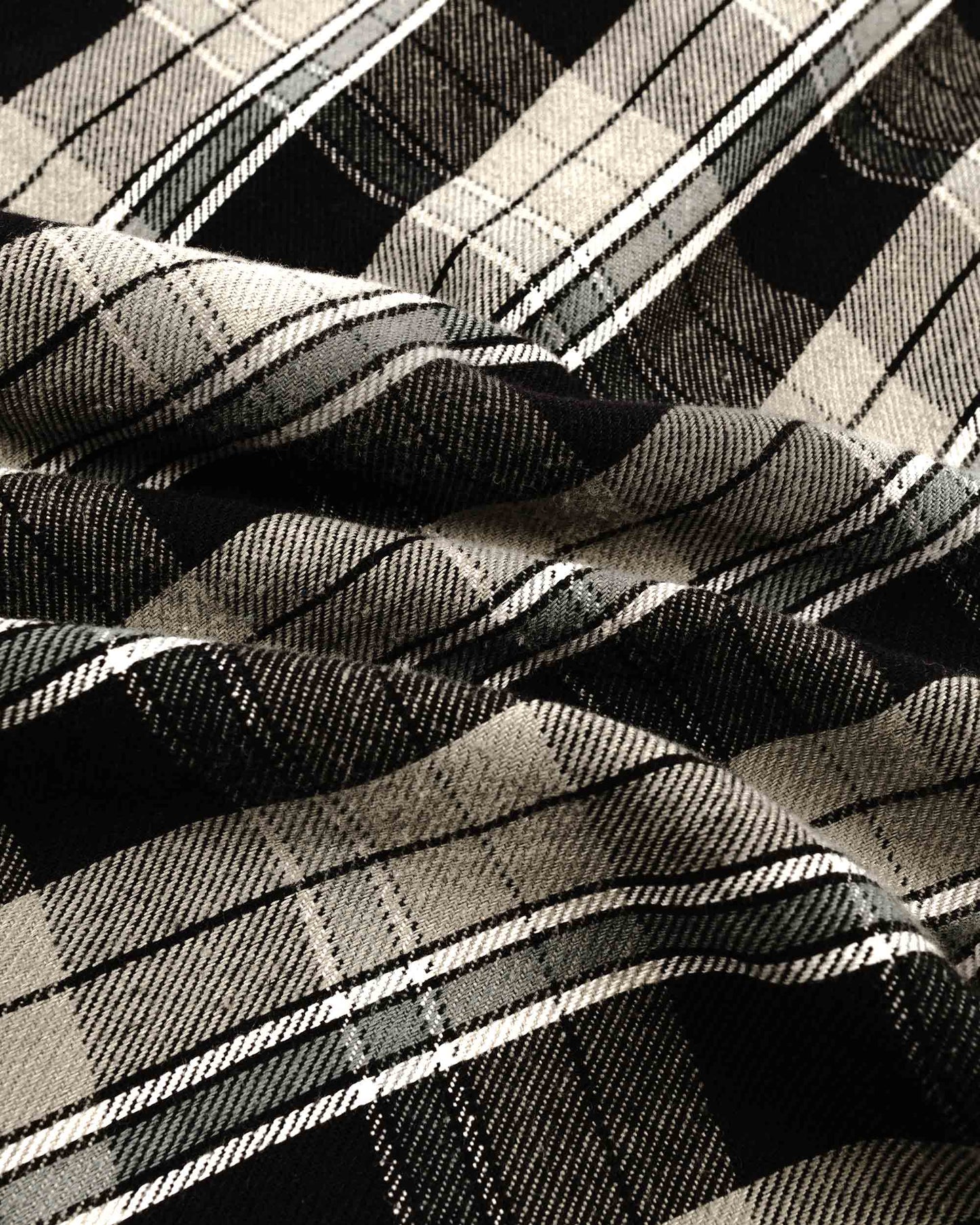 lost & found Warehouse Warehouse Lot. 3022 Flannel Shirt With Chinstrap G Pattern Grey (One Wash)
