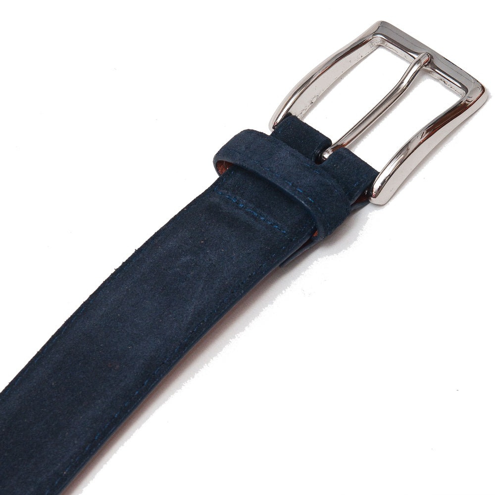 lost & found Alden Alden Navy Suede Belt