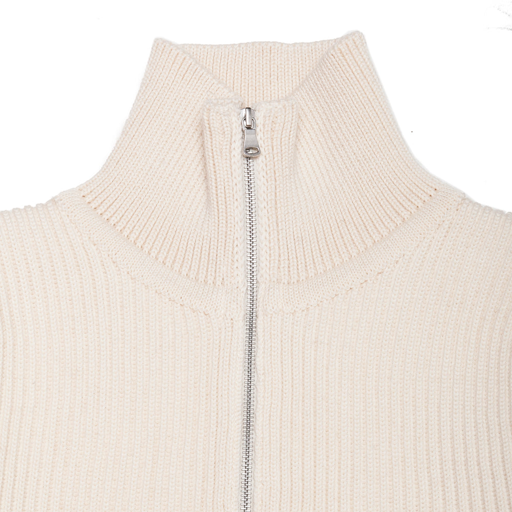 lost & found Andersen-Andersen Andersen-Andersen Navy Full-Zip with Pockets Off-White