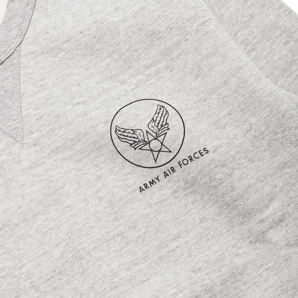 lost & found The Real McCoy's The Real McCoy's Army Air Force Sweatshirt Grey