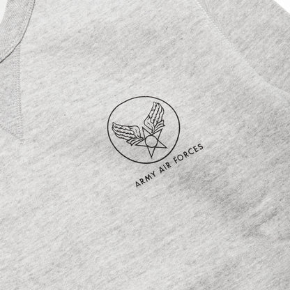 lost & found The Real McCoy's The Real McCoy's Army Air Force Sweatshirt Grey