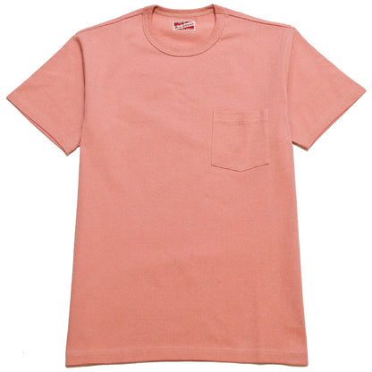 lost & found The Real McCoy's The Real McCoy's Joe McCoy MC19012 Overdyed Sportswear Pocket Tee Coral